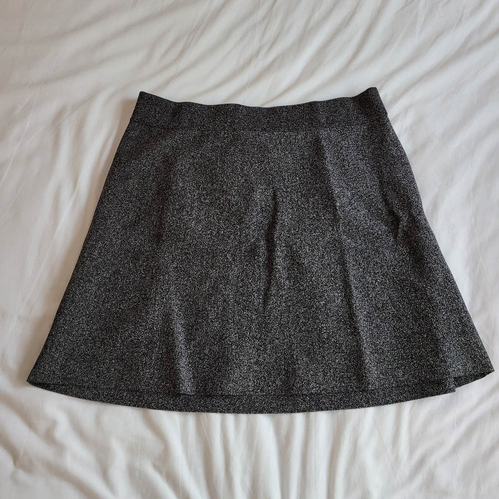 Heathered Ponte Knit Mini Skirt